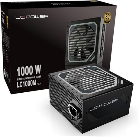 LC-Power 1000W Power Suply Super Silent Modular Serie 80+ Gold PSU