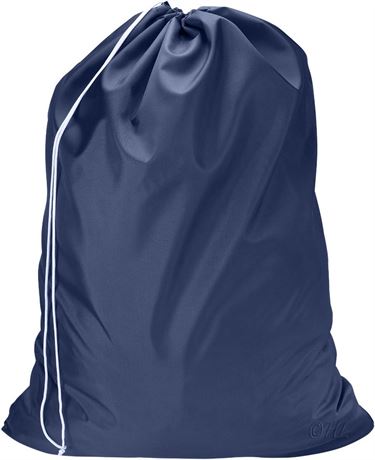 Nylon Laundry Bag - Locking Drawstring Closure and Machine Washable.