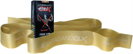 THERABAND CLX Resistance Band with Loops, 5 Foot Fitness Band