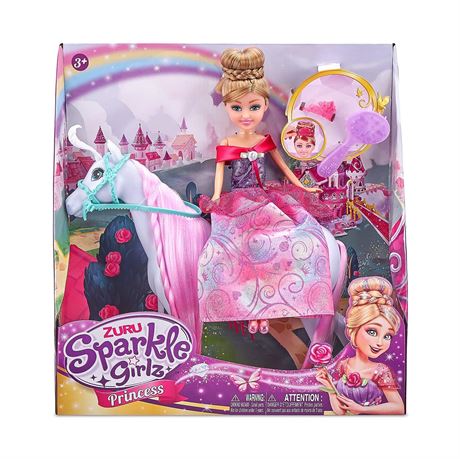 Sparkle Girlz United Pacific: Zuru 10.5" Princess with Horse Playset