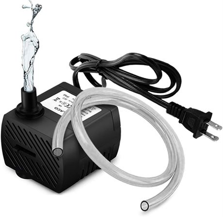 PULACO 95GPH 5W Mini Submersible Water Pump for Aquarium