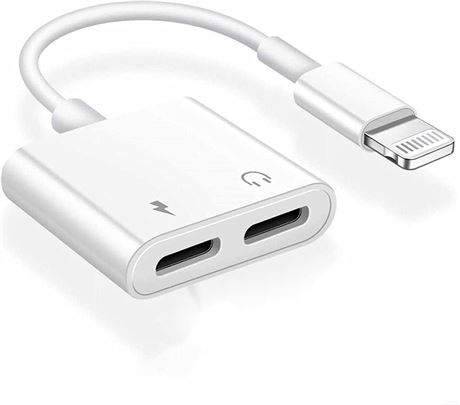 iPhone Headphones Adapter & Splitter - White