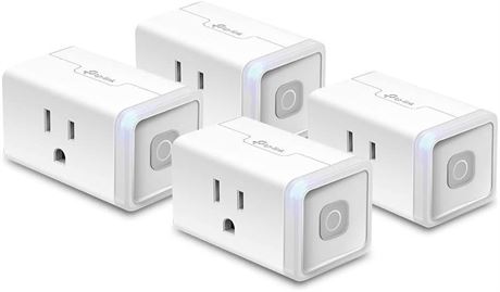 Kasa Smart Plug HS103P4, Smart Home Wi-Fi Outlet 4-Pack, White