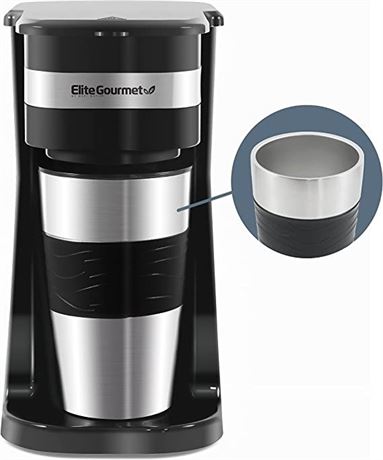 Elite Gourmet EHC111A Personal Single-Serve Compact Coffee Maker