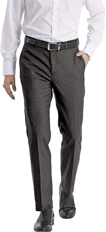 Calvin Klein Men Slim Fit Dress Pant, Grey, 40W x 30L