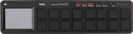 Korg nanoPAD2 Slim-Line USB MIDI Pads - Black