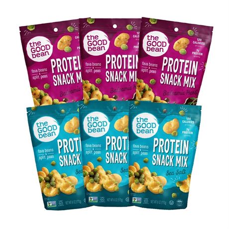 The Good Bean Protein Snack Mix - Variety Pack - (6 Pack)