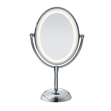 Conair Lighted Makeup -Mirror with Magnification, Oval Mirror