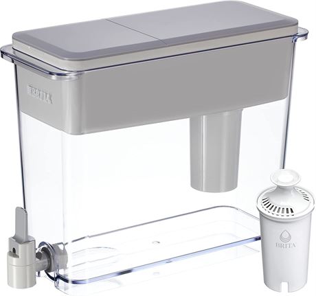 Brita XL Water Filter Dispenser for Tap and Drinking Water - Grey