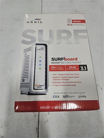 ARRIS Surfboard Docsis 3.1 Gigabit Speed Cable Modem