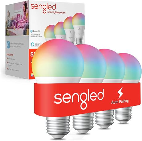 Sengled Alexa Light Bulb - 60W - RGB - 4 Pack