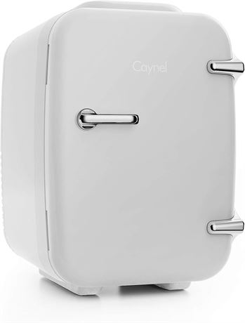 CAYNEL Mini Fridge Cooler and Warmer, (4Liter / 6Can)