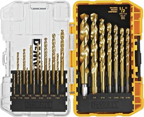 DEWALT Titanium Nitride Drill Bit Set, 21-Piece