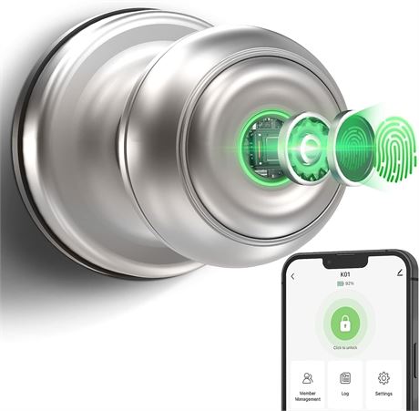 GeekTale Fingerprint Door Lock Smart Door Knob