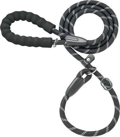 Durable Slip Lead Dog Leash with Padded Handle