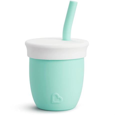 Munchkin C'est Silicone! Open Training Cup with Straw, 4Oz