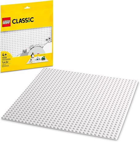 LEGO Classic White Baseplate 11026 Building Toy Set (5 Pack)