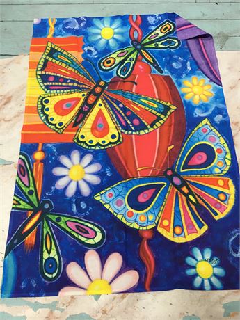 Toland Home Garden 102570 Bright Wings Butterfly Flag 28x40 Inch Double Sided