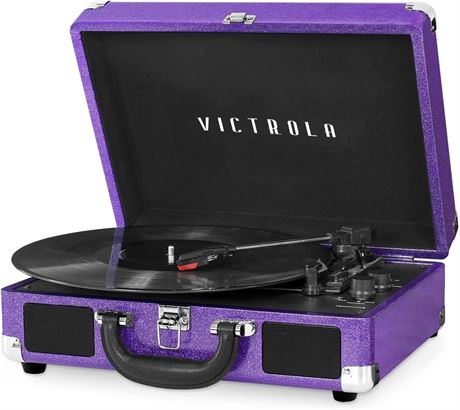 Victrola Vintage 3-Speed Bluetooth Portable Suitcase Record Player