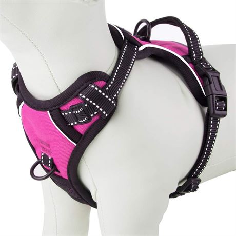 PHOEPET No Pull Dog Harnesses for Small Pups - Small - Pink