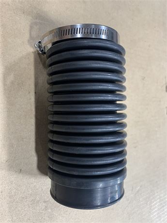 Ruber Hose, Size about 3.5" Diameter and 7" Length, with Adjustable Hose Clamp