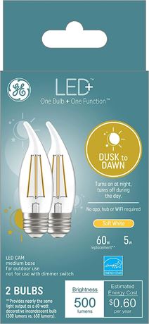 GE Lighting LED+ Dusk to Dawn LED Light Bulbs