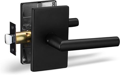 Berlin Modisch Passage Lever Door Handle - Black Finish