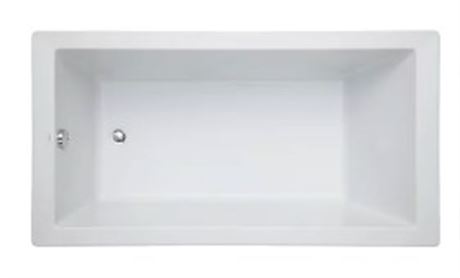 Mirabelle NU70 SHSKS6032 Sitka 60"X32" Acrylic Soaking Bathtub-Drop In Or Under