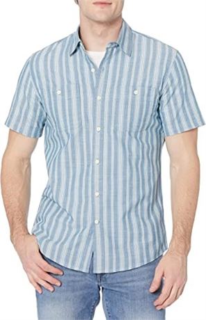 Amazon Essentials Men's Short-Sleeve Chambray Shirt - 2xl