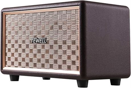 Tewell Retro Rock Speaker, Brown