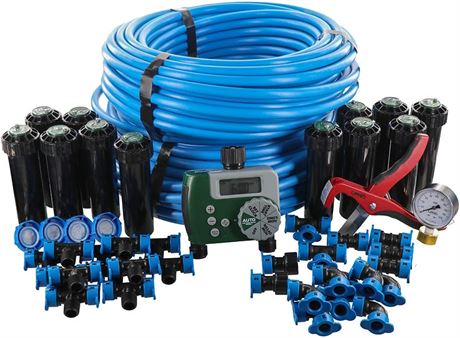 Orbit 50021 In-Ground Blu-Lock Tubing System and Digital Hose Faucet Timer