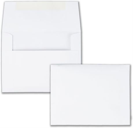 Quality Park Invitation Envelopes, #5.5, White (100 Count)