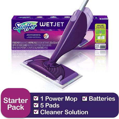 Swiffer WetJet Starter Kit, 6 Piece Set