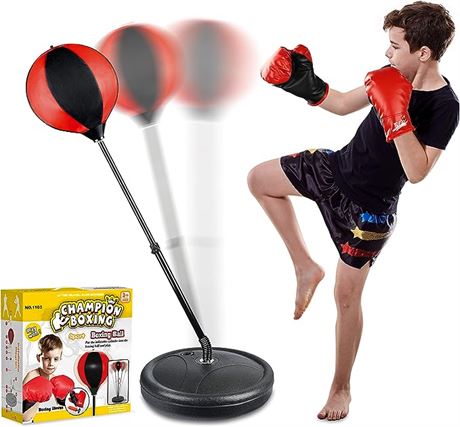 Punching Bag Set for Kids Punching Ball with Stand