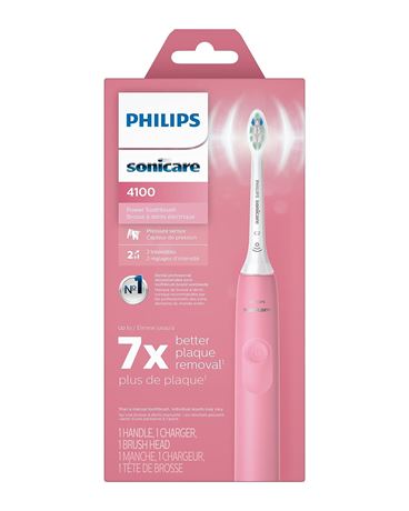 PHILIPS Sonicare 4100 Power Toothbrush, Rechargeable Electric Toothbrush