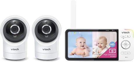 VTech RM5764-2HD 1080p Smart WiFi Remote Access 2 Camera BabyMonitor