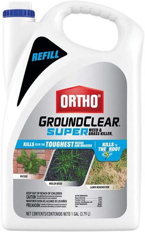 Ortho GroundClear Super Weed & Grass Killer: Refill, 1 gal.