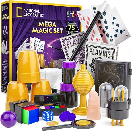 NATIONAL GEOGRAPHIC Mega Magic Set - 75 Magic Tricks