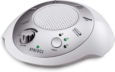 Homedics SoundSleep White Noise Sound Machine, Silver