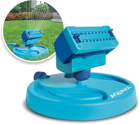 Aqua Joe AJ-OSPR20 Mini Gear-Driven Oscillating Sprinkler on Sled Base