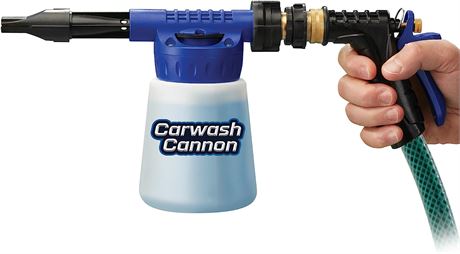 Ontel Carwash Cannon Foam Blaster Nozzle Gun for Car, Blue