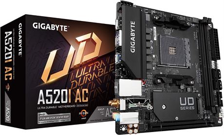 Gigabyte A520I AC (AMD Ryzen AM4/Mini-ITX/Direct 6 Phases