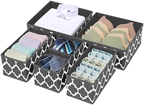 Homyfort Closet Storage Bins, Grey