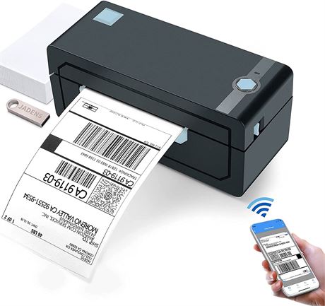 JADENS Bluetooth Thermal Shipping Label Printer, Wireless 4x6