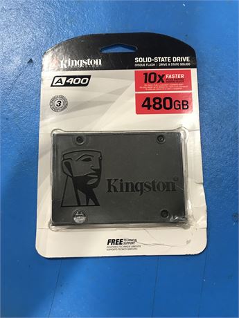 Kingston 480GB A400 SATA 3 2.5" Internal SSD SA400S37/480G - HDD Replacement