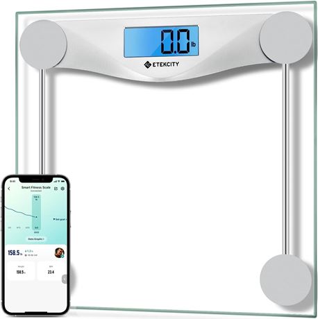 Etekcity Digital Body Weight Bathroom Scale - Clear