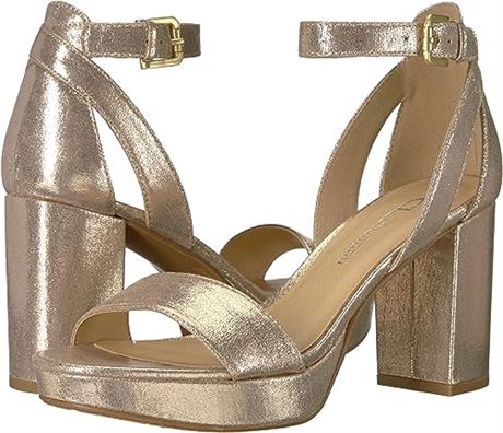 CL by Chinese Laundry Women's Go on Super Suede Sandal, Gold, Size 8