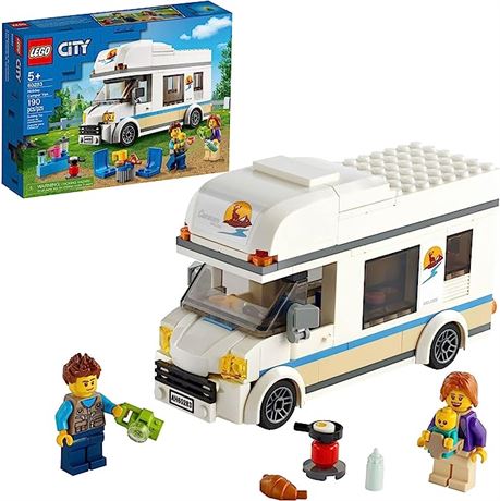 LEGO City Great Vehicles Holiday Camper Van 60283 Toy Car for Kids