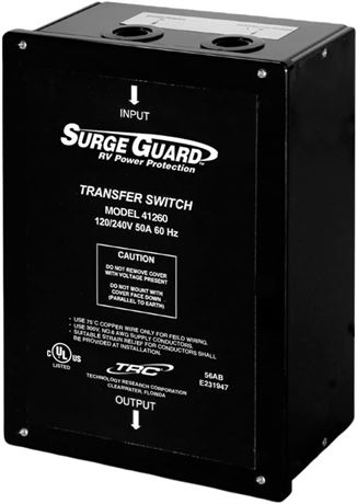 Surge Guard 41260 Automatic Transfer Switch - 50 Amp