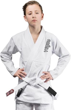 Venum unisex teen Minimalist BJJ gi, White, C2 US